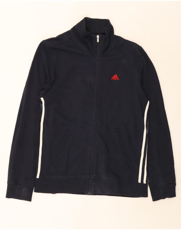 Adidas Męska kurtka dresowa UK 36/38 Mała granatowa bawełna
