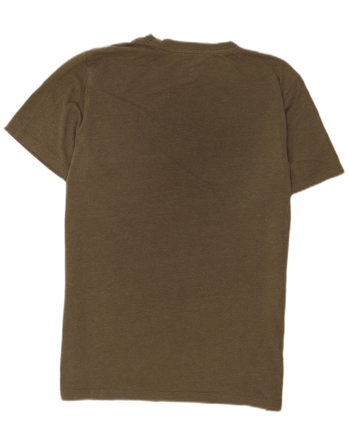 T-shirt męski Jack & Jones Top, średni khaki, blok kolorów