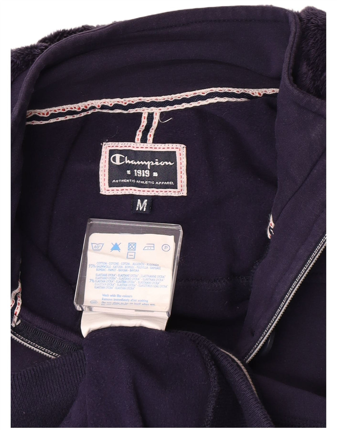 Kurtka damska Champion z kapturem i dresem UK 12, średnia fioletowa kratka