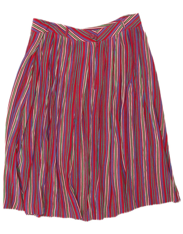 Vintage damska plisowana spódnica IT 46 Large W28 wielokolorowe prążki