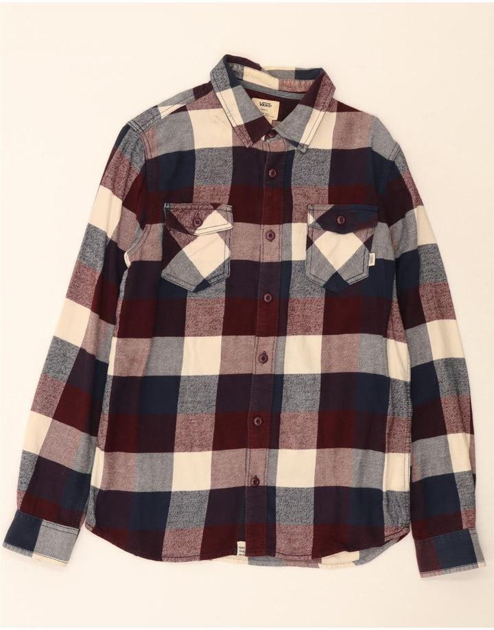 Męska koszula flanelowa Vans w małą wielokolorową kratę, bawełniana