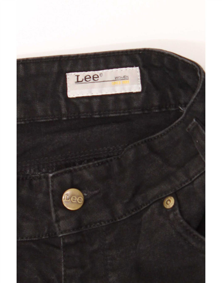 Damskie jeansy Lee Straight W30 L32 Czarne bawełniane