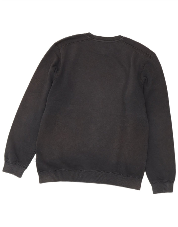 Adidas Męska bluza z grafiką, mała, czarna, bawełniana