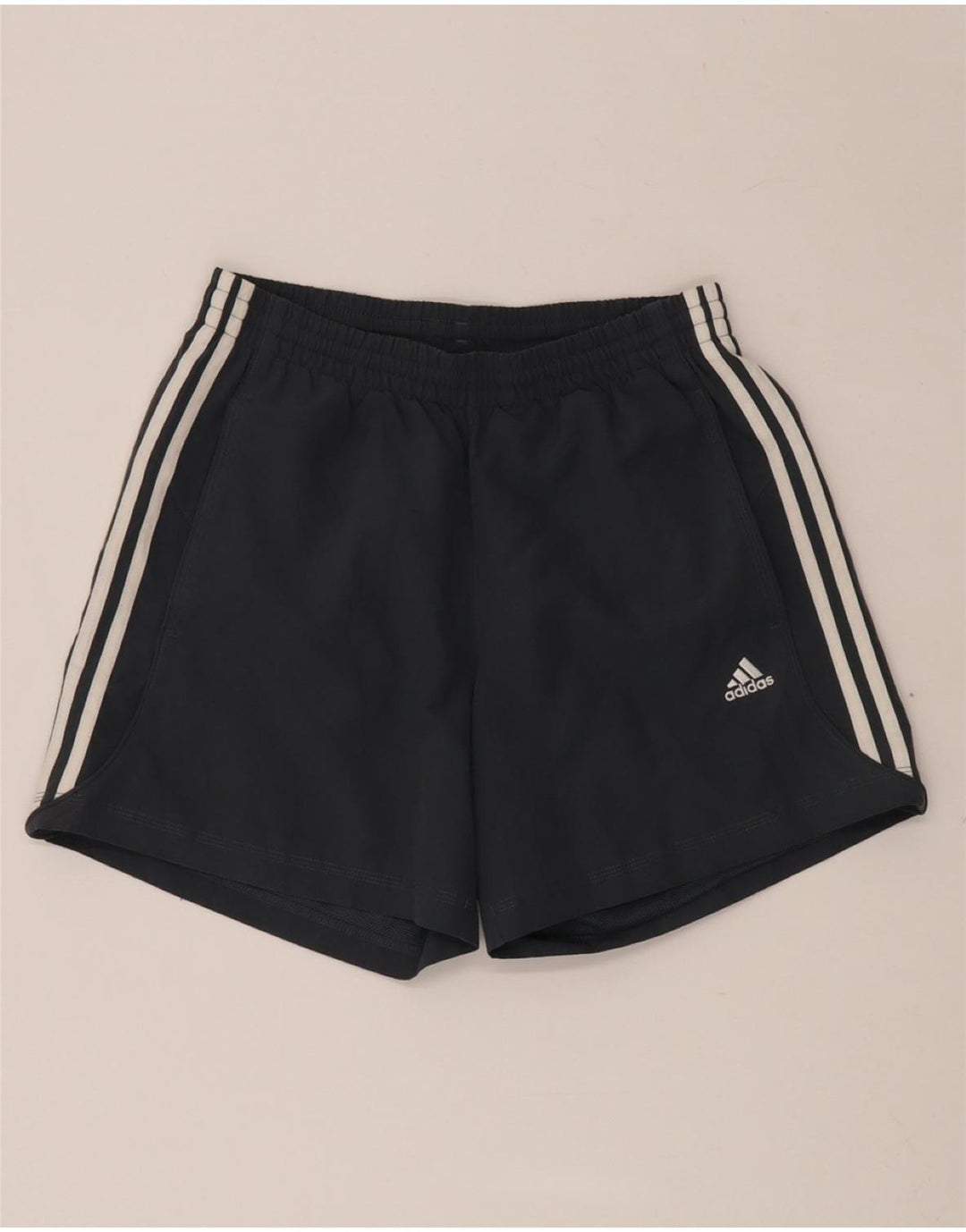 Damskie spodenki sportowe ADIDAS Climalite UK 10, małe, granatowe, poliestrowe