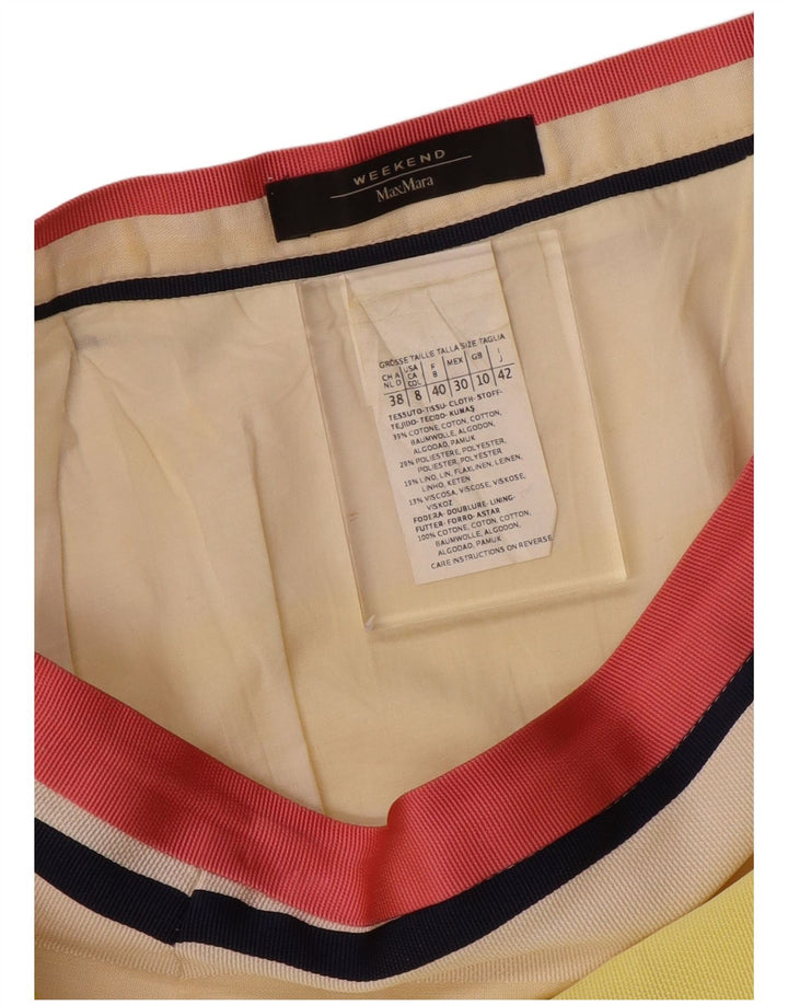 MAX MARA Damska weekendowa spódnica ołówkowa UK 10 Small W28 Wielobarwna