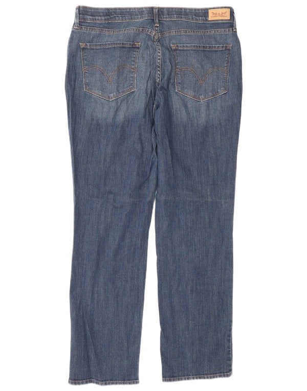 Damskie dżinsy Levi's 525 Straight US 14 XL W34 L30 Niebieska bawełna