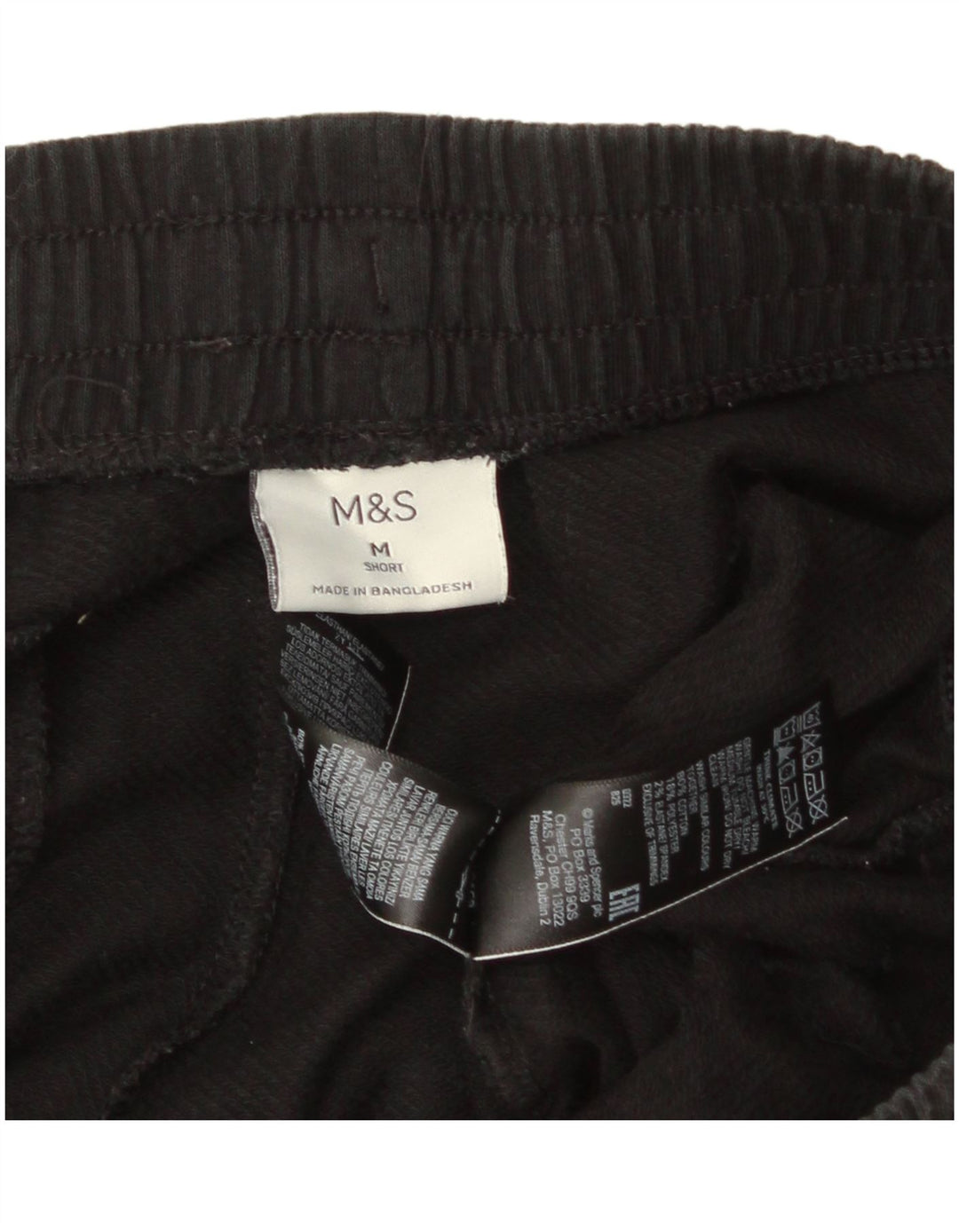 Męskie spodnie dresowe Marks & Spencer, średniej wielkości, czarne, bawełniane