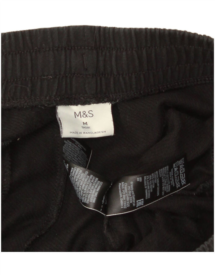 Męskie spodnie dresowe Marks & Spencer, średniej wielkości, czarne, bawełniane