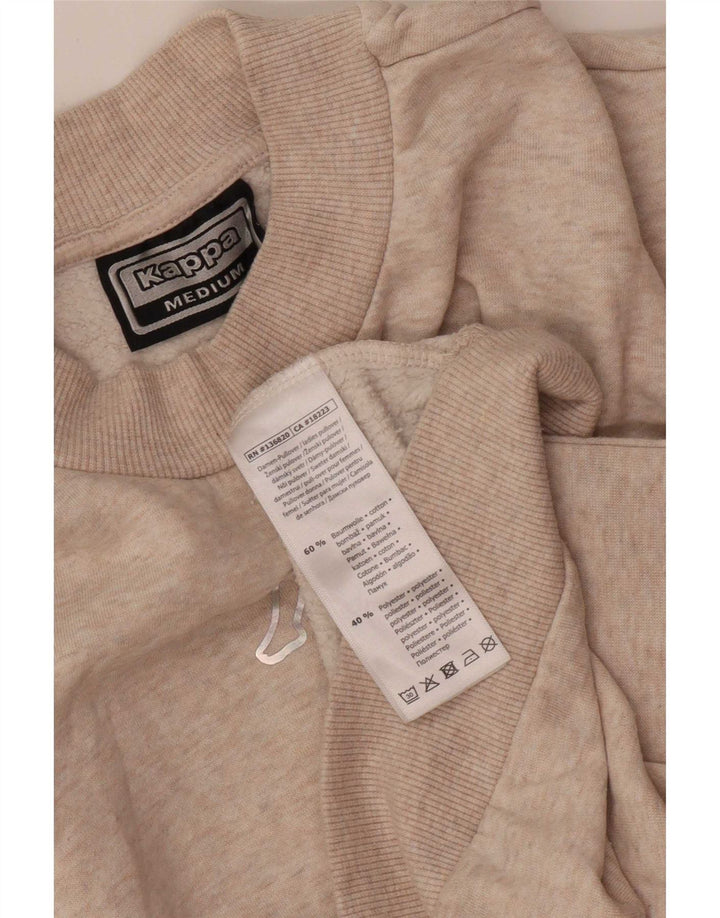 Damska bluza oversize Kappa UK 14, średnia beżowa bawełna
