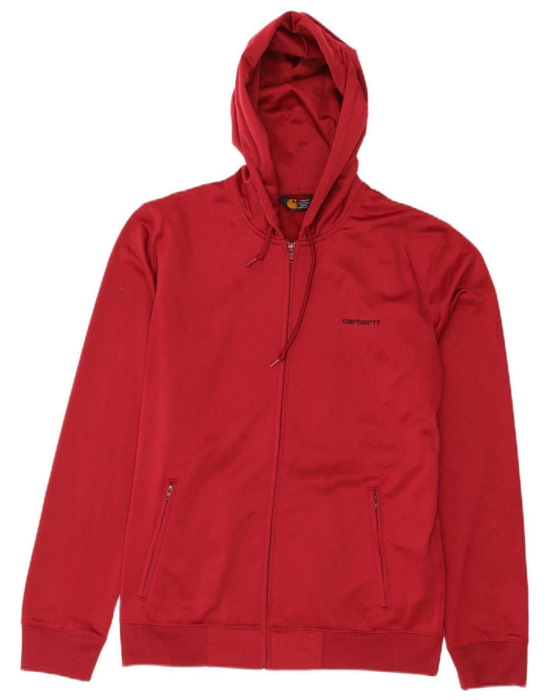 Damski sweter z kapturem i zamkiem Carhartt UK 16, duży, czerwony poliester
