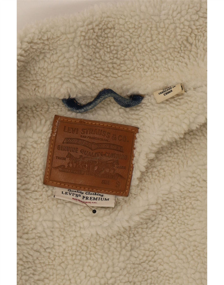 Męska kurtka jeansowa Levi's Sherpa UK 36 Small Blue Cotton