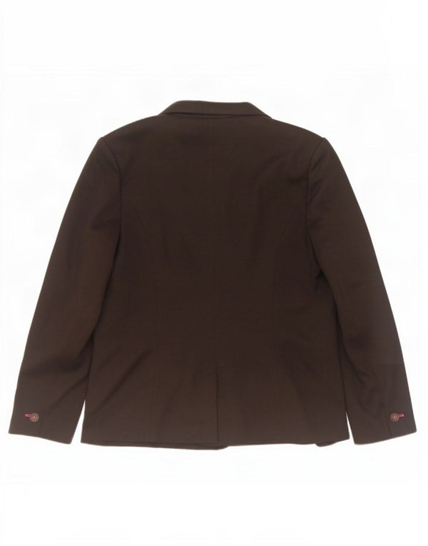 Joules Womens 1 Button Blazer Jacket UK 14 Large Black Polyester