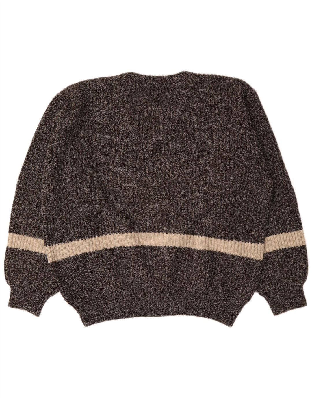 Męski sweter Levi's z dekoltem w kształcie litery V, duży, szary, wełniany z blokami kolorów