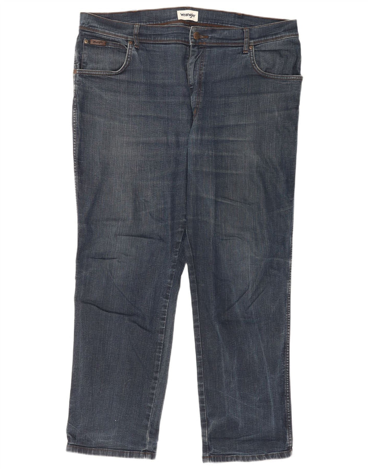 Męskie jeansy Wrangler Texas Straight W40 L30 Niebieskie bawełniane