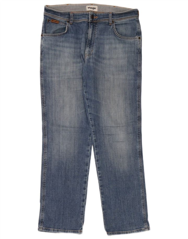 Męskie jeansy Wrangler Texas Straight W34 L30 Niebieskie, bawełniane