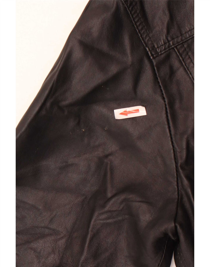 Męska kurtka skórzana vintage IT 48 Medium Black