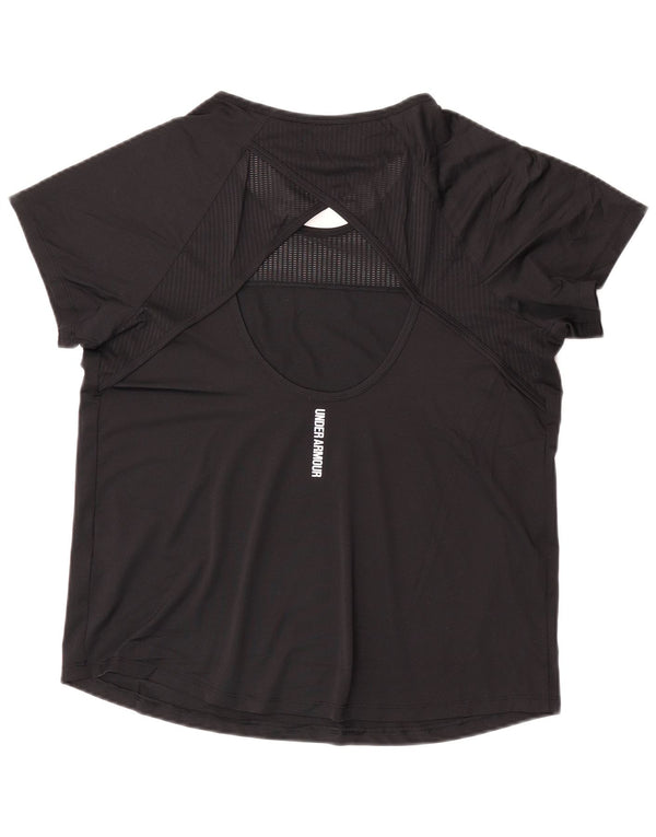 Damska koszulka Under Armour Heat Gear Top UK 16, duża, czarna, poliester