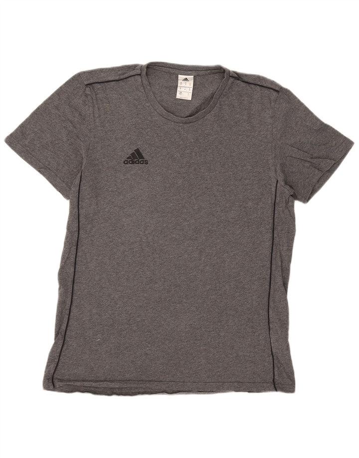 Adidas Męska Koszulka Top Średnia Szara Bawełna