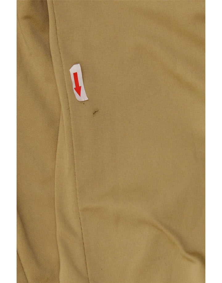 Męskie spodnie dresowe Adidas z grafiką, średni khaki, poliester