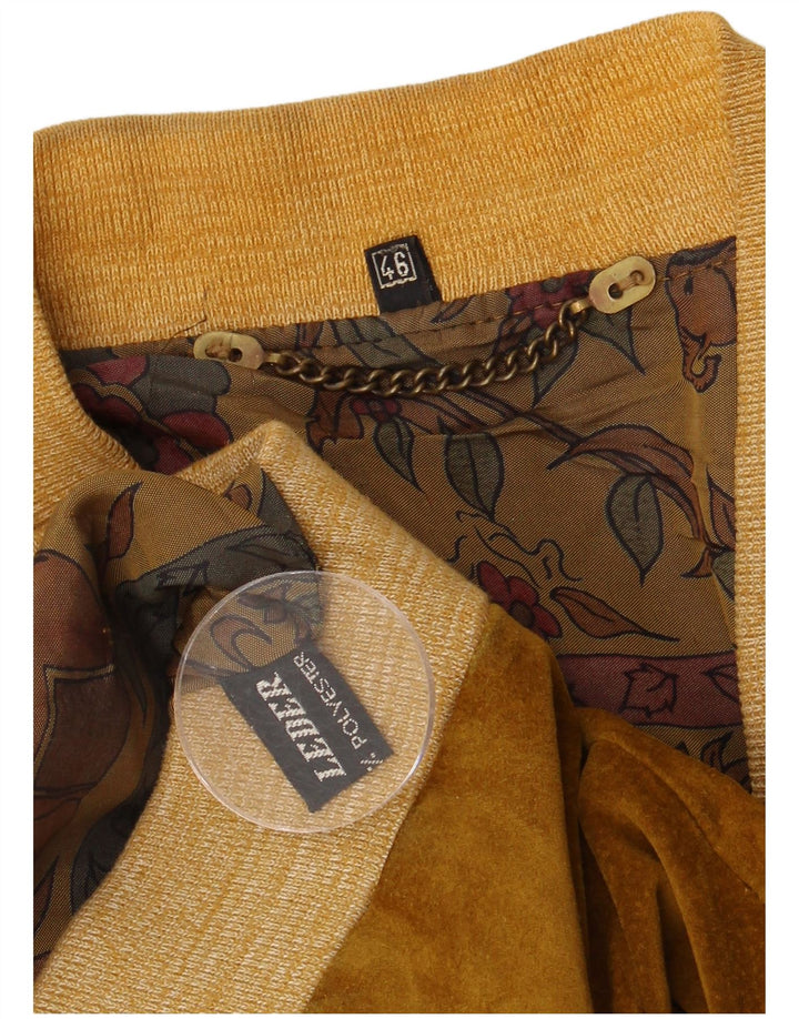 Vintage damska, oversize'owa zamszowa kurtka bomber IT 46, duża brązowa skóra