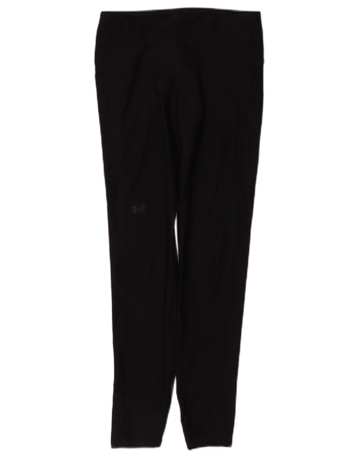 Damskie legginsy Under Armour Heat Gear UK 10, małe, czarne, poliestrowe