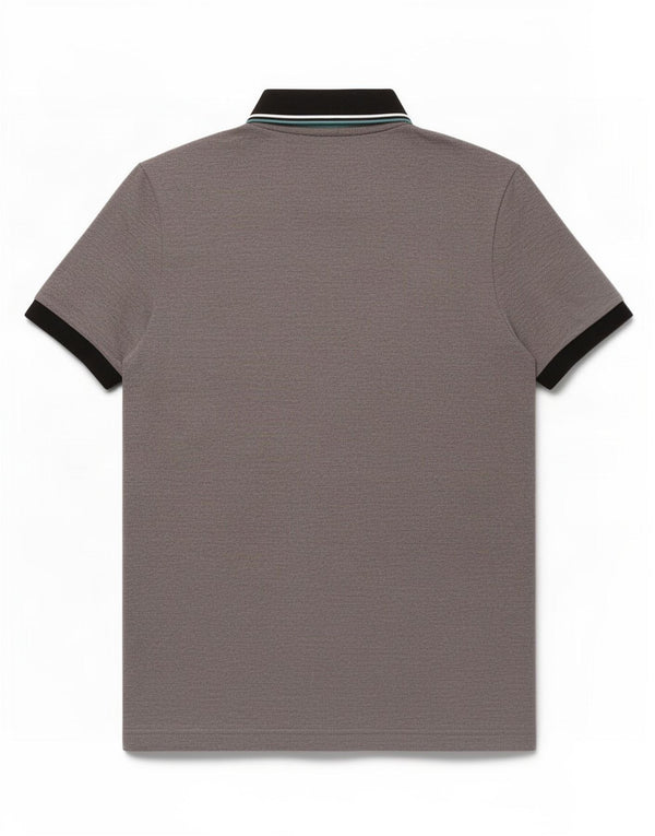 Hugo Boss Mens Slim Fit Polo Shirt Medium Grey Colourblock Cotton