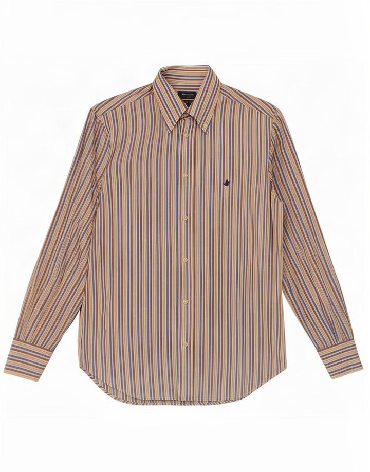 Męska koszula Brooksfield Slim Fit, rozmiar 39, w średnie wielokolorowe prążki