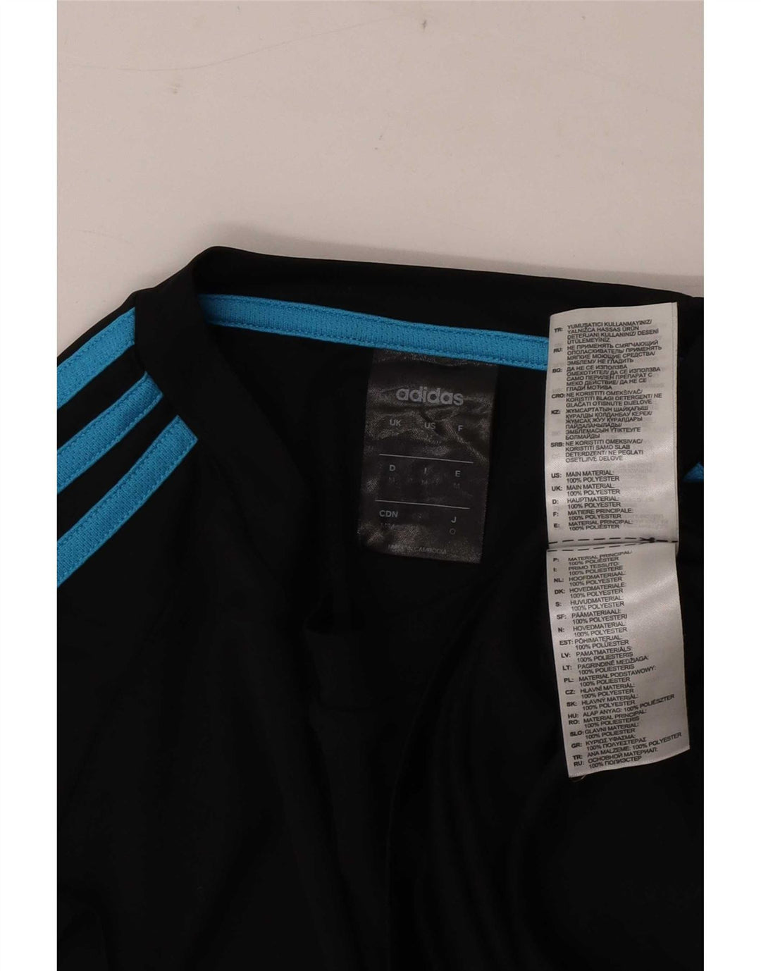 Męska koszulka Adidas Climalite Top, średni czarny poliester