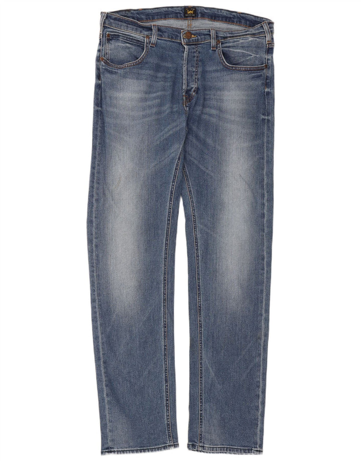 Męskie jeansy Lee Daren Slim W36 L34 Niebieskie bawełniane