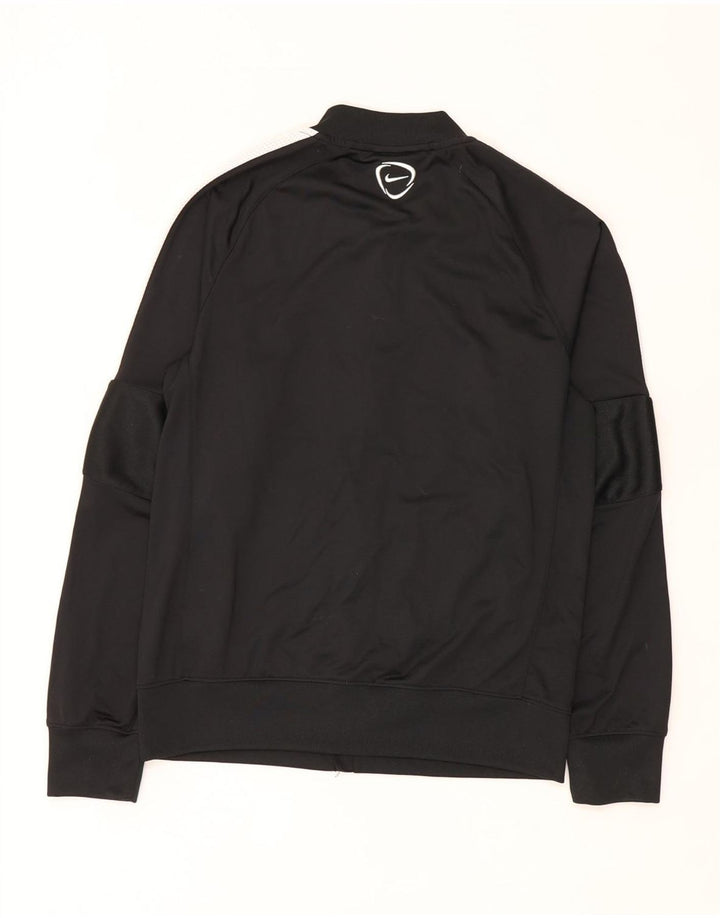 Męska kurtka dresowa Nike Dri Fit, mała, czarna, poliestrowa z blokami kolorów