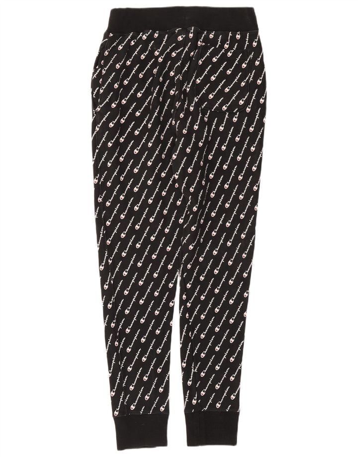 Męskie spodnie dresowe Champion Reverse Weave Graphic, duże, czarne