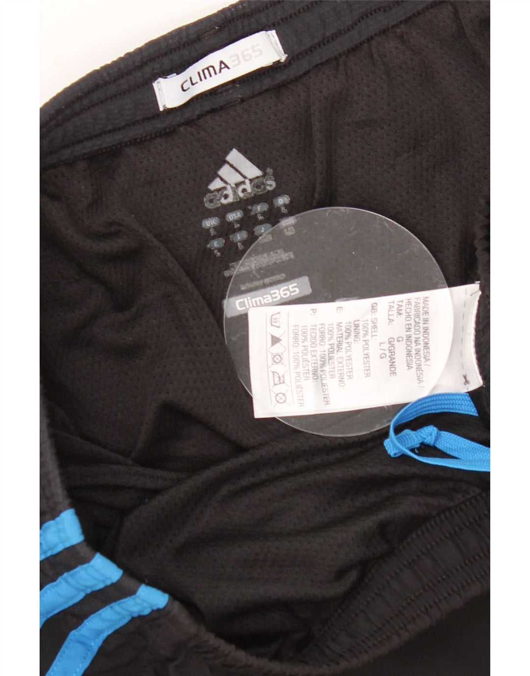Męskie spodenki sportowe Adidas Clima 365, duże, czarne, poliestrowe