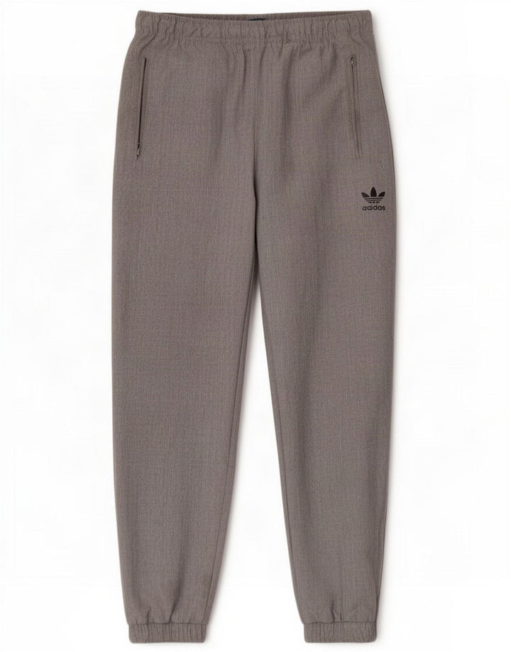 Adidas Męskie spodnie dresowe Joggery Średni szary Poliester