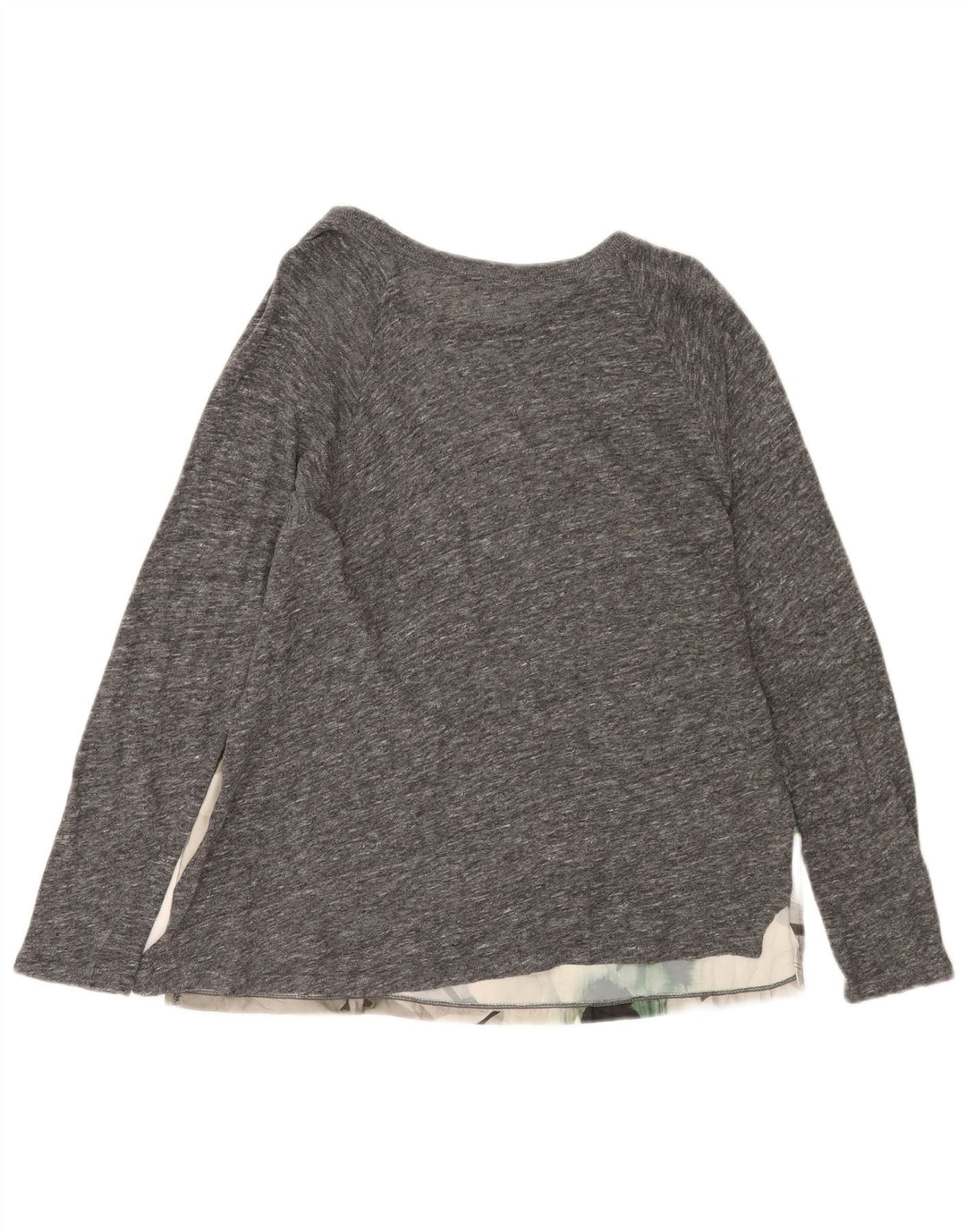 Bluzka damska Zara Top UK 16, duża, szara, w kwiaty
