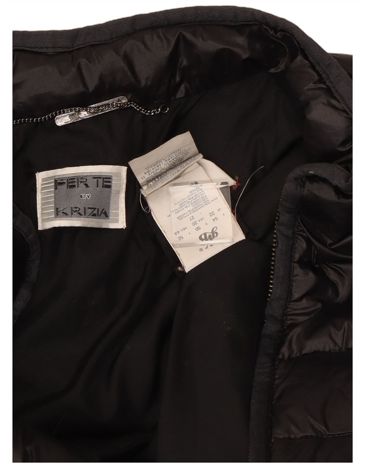 Damska ocieplana kurtka Perte by Krizia UK 22 3XL czarna