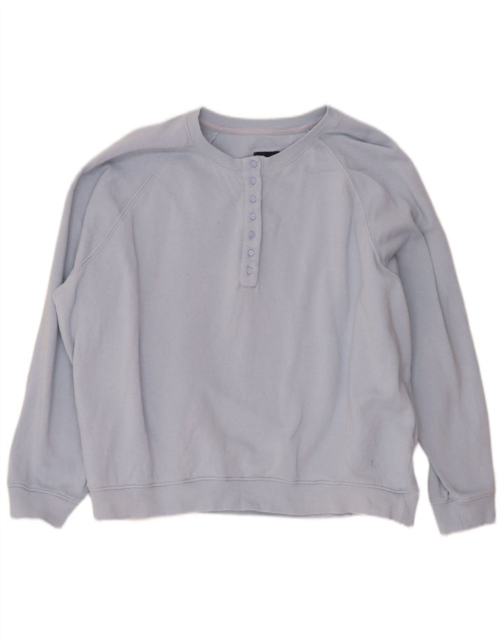 Crew Clothing Damski sweter oversize UK 16, duży niebieski
