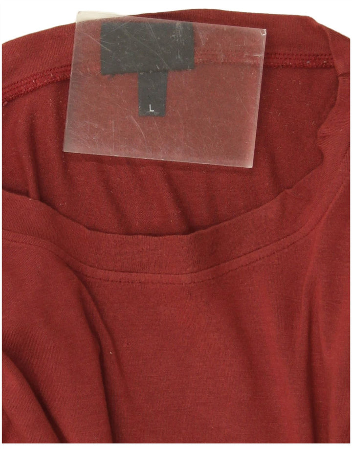 Męski top z długim rękawem Trussardi Jeans, duży, w kolorze czerwonej wiskozy