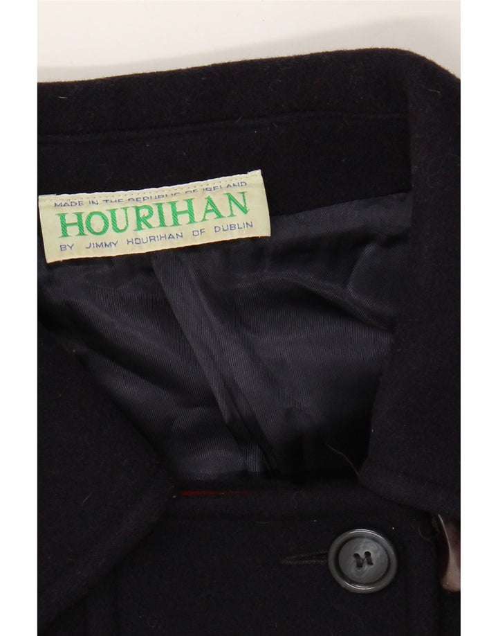 JIMMY HOURIHAN Womens Dublin Oversized Overcoat UK 10 Small  Navy Blue Vintage Jimmy Hourihan and Second-Hand Jimmy Hourihan from Messina Hembry 