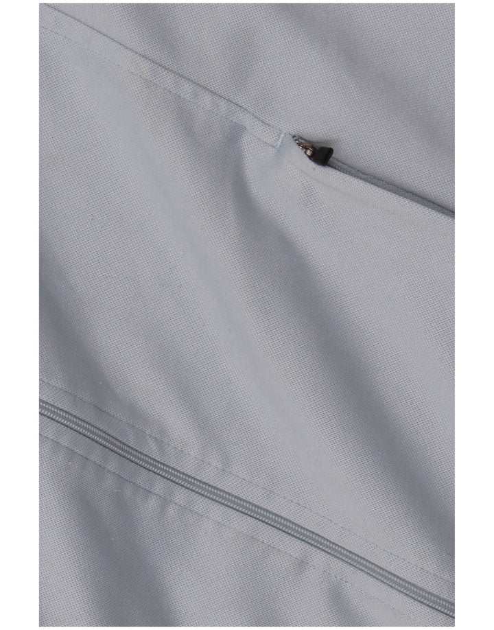 Damska kurtka dresowa KAPPA UK 14, duży niebieski poliester z blokami kolorów