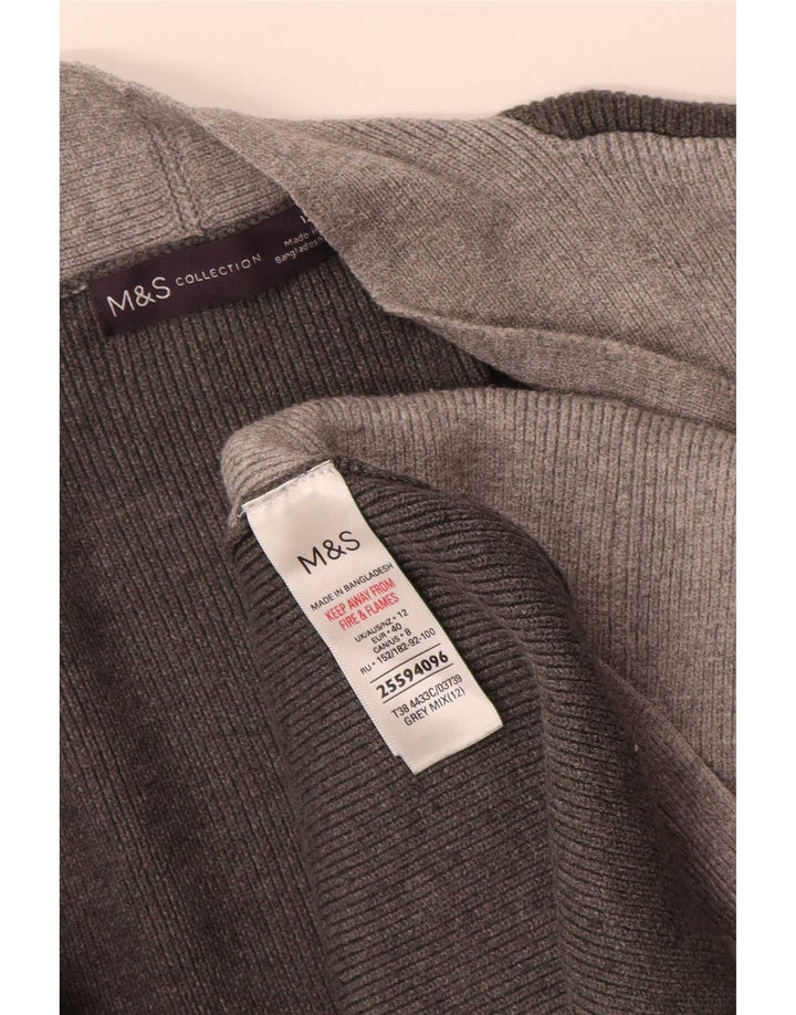 Sweter damski Marks & Spencer Longline Cardigan UK 12, średni szary