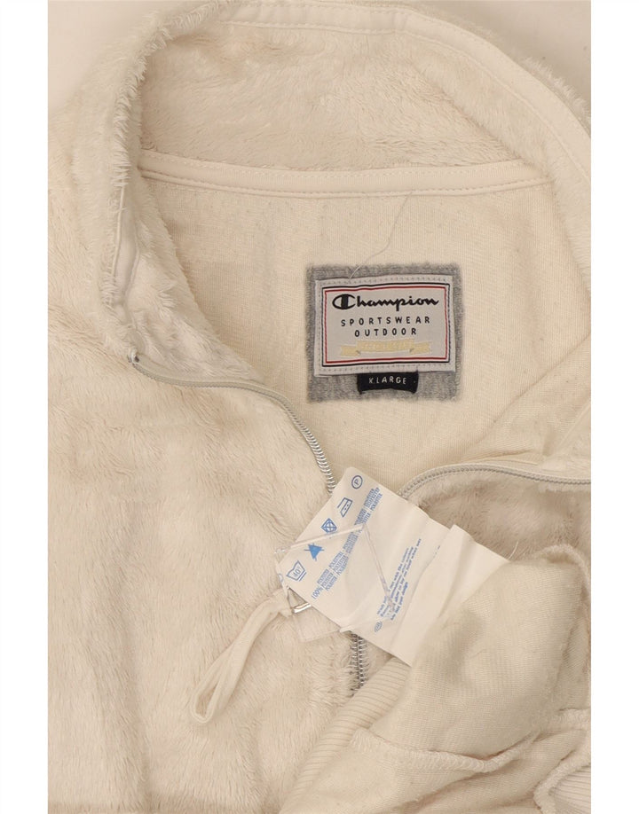Damska kurtka polarowa Champion UK 18 XL, biała, poliestrowa
