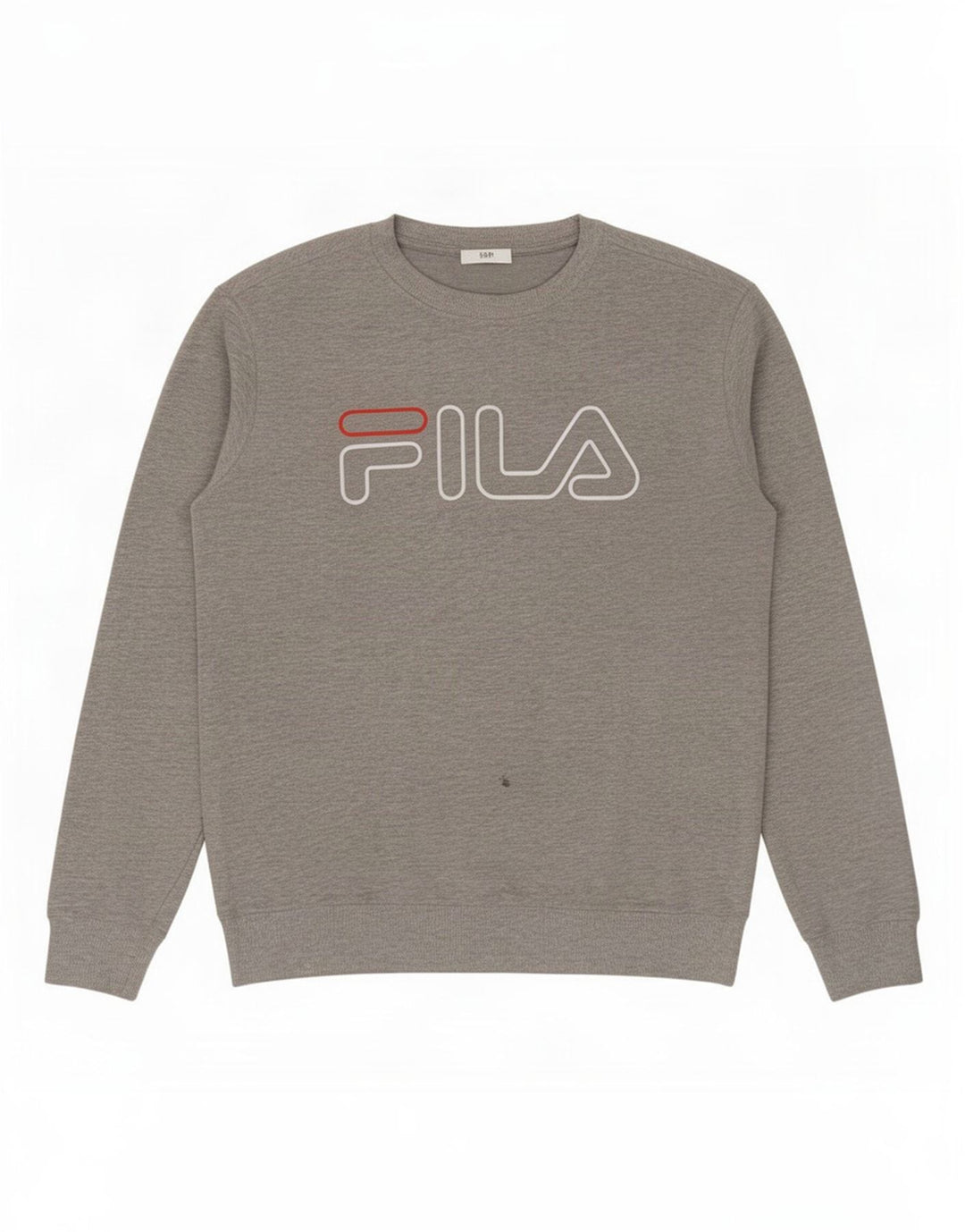 Męska bluza z grafiką Fila, średnioszara, bawełniana