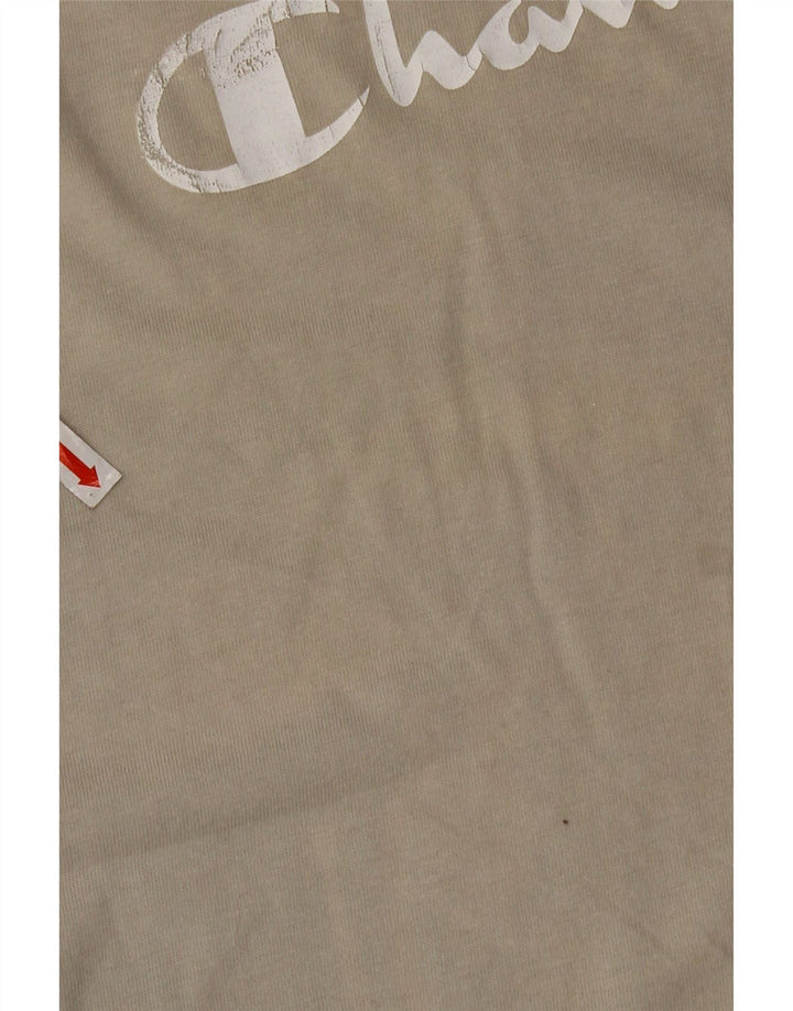 Męska koszulka z grafiką Champion Top 2XL, szara bawełna