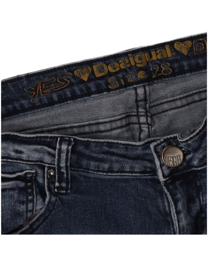 Damskie jeansy Skinny Desigual W28 L28 niebieskie
