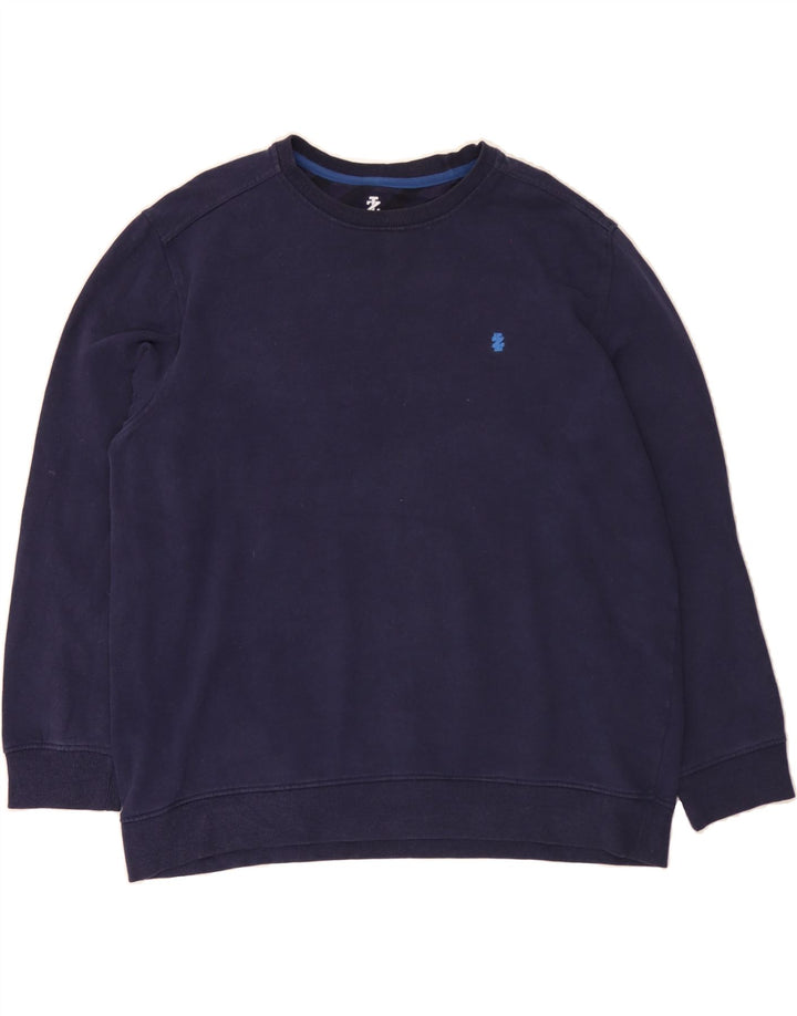 IZOD Mens Sweatshirt Jumper XL Navy Blue Cotton Vintage Izod and Second-Hand Izod from Messina Hembry 