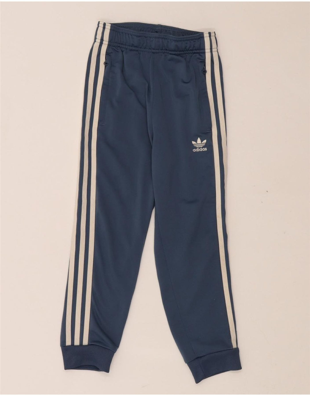 ADIDAS Chłopięce spodnie dresowe Joggery 6-7 lat Niebieski poliester