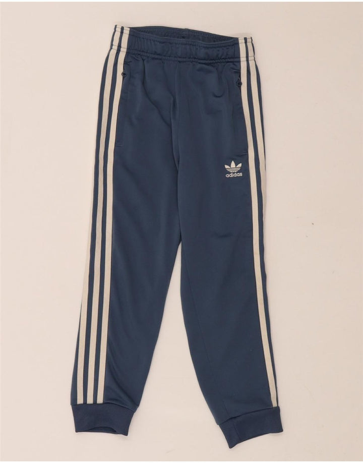 ADIDAS Chłopięce spodnie dresowe Joggery 6-7 lat Niebieski poliester