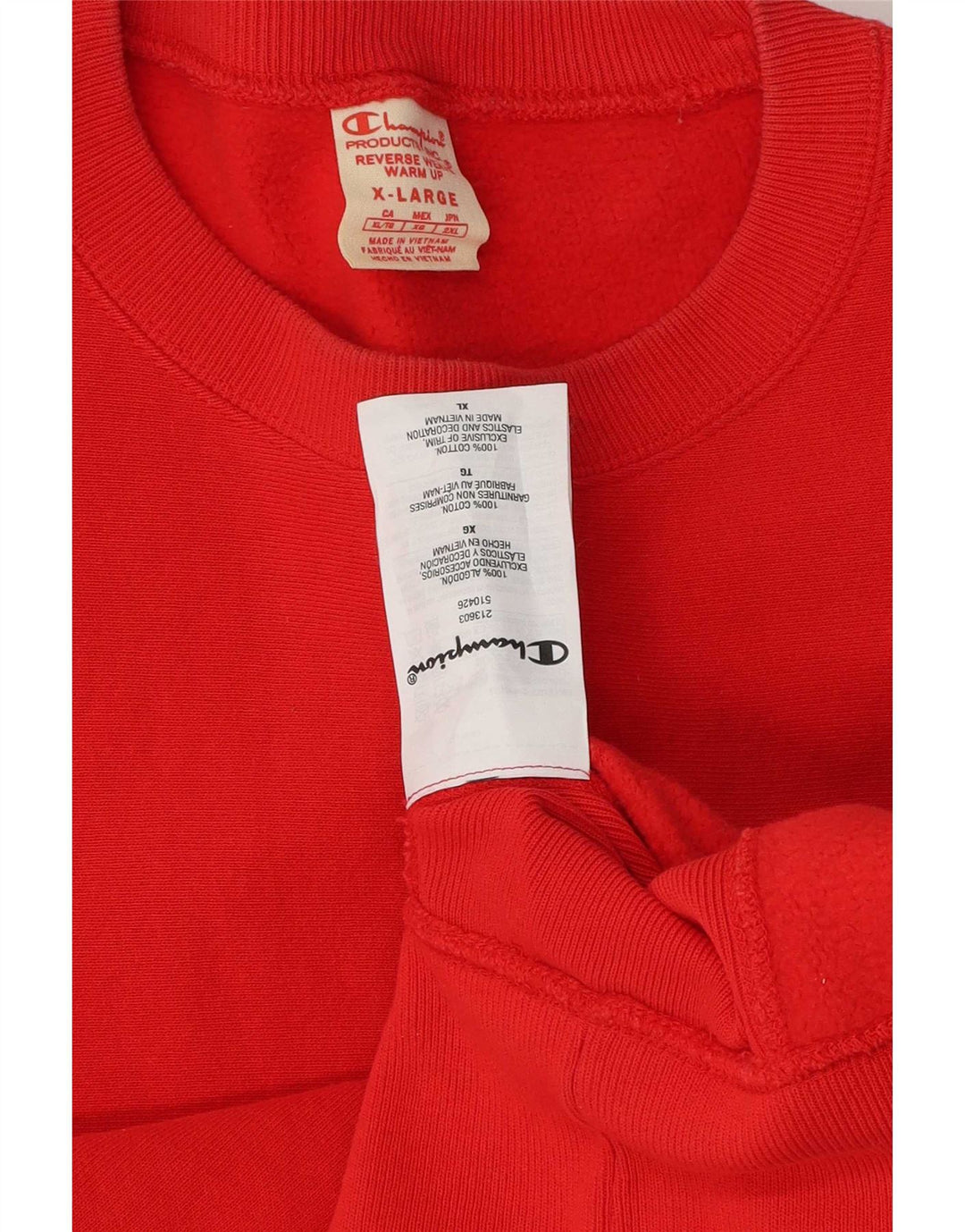 Bluza męska Champion XL, czerwona, bawełniana