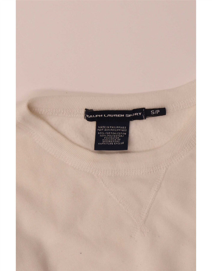 Bluza damska Ralph Lauren Jumper UK 10 Small White Cotton