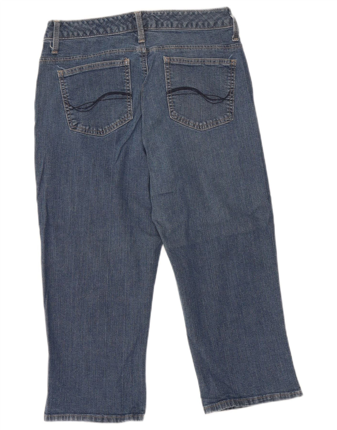 Damskie jeansy Capri LEE W30 L19 Niebieskie